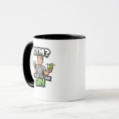 Fitnessstudio oder Gin Lustiger Cartoon-Workout-Hu Tasse (Vorderseite Links)