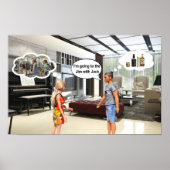 Fitnessstudio oder Jim. Poster (Vorne)