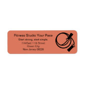 Fitnessstudio-Sprungseil Orange Rücksendeadresse (Vorne)