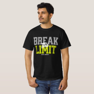 Fitnessstudio-Süchtiger Motivations-Fitness „Limit T-Shirt