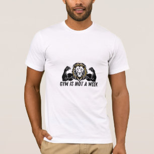 Fitnessstudio T - Shirt, Gm Löwe T - Shirt, Gym is T-Shirt