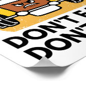 Fitnessstudio Workout Gewichtheben Don't Fart Funn Poster (Ecke)