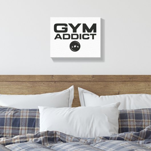Fitnesssüchtig Leinwanddruck (Insitu (Schlafzimmer))