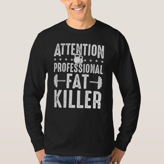 Fitnesstrainer Beruflich Fat Killer Personal Train T-Shirt (Vorderseite)