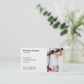 Fitnesstrainer-Geschäftskarte Visitenkarte (Stehend Vorderseite)