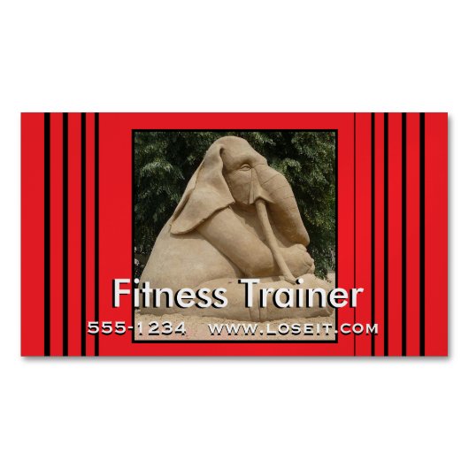 Fitnesstrainer Magnetische Visitenkarte (Vorderseite)