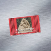 Fitnesstrainer Magnetische Visitenkarte (Beispiel)
