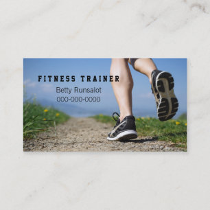 Fitnesstrainer oder Joggenverein Visitenkarte