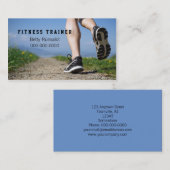 Fitnesstrainer oder Joggenverein Visitenkarte (Vorne/Hinten)