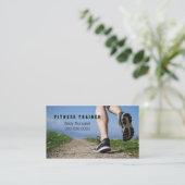 Fitnesstrainer oder Joggenverein Visitenkarte (Stehend Vorderseite)