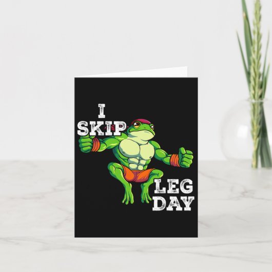 Fitnessübungen Training I Skip Leg Tag 1 Karte (Vorderseite)
