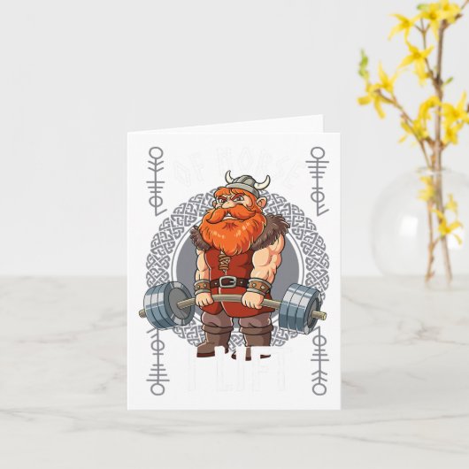 Fitnessunterricht in der Bodybuilding Norse I Lift Karte (Gelbe Blume)