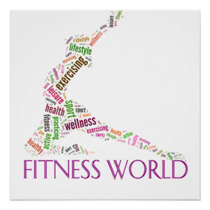 Fitnesswelt Poster