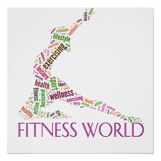Fitnesswelt Poster (Vorderseite)