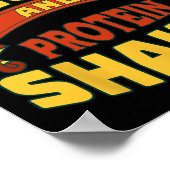 Fitnessworkout-Heavy Weight Protein Shakes B Poster (Ecke)