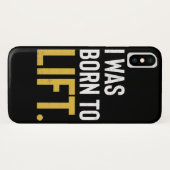 Fitnessworkout-Motivation geboren anzuheben Case-Mate iPhone Hülle (Rückseite (Horizontal))