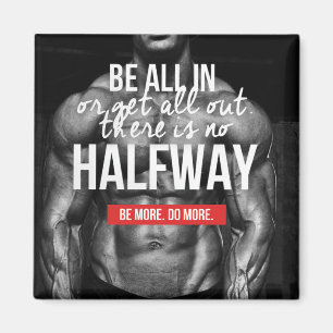 Fitnessworkout-Turnhallen-Motivation Magnet