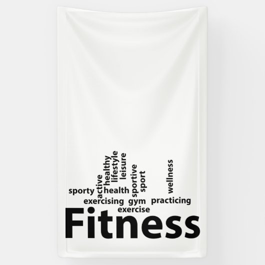Fitnesswörter Banner (Vertikal)