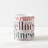 Fitnesswörter Kaffeetasse (Mittel)