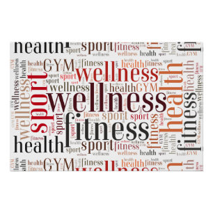 Fitnesswörter Poster