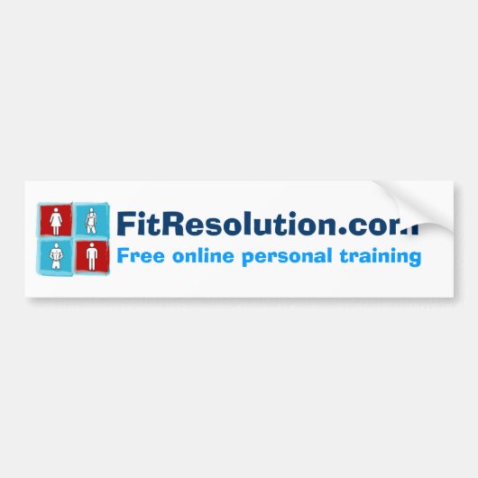 FitResolution - Autoaufkleber! Autoaufkleber (Vorne)