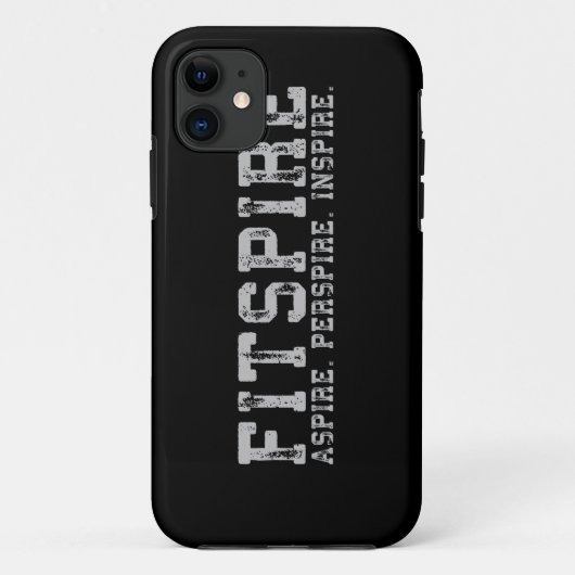 Fitspire - Aspire, Perspire, Inspirier - Workout Case-Mate iPhone Hülle (Rückseite)