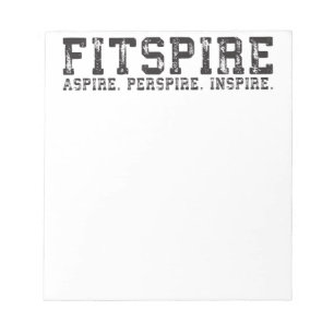 Fitspire - Aspire, Perspire, Inspirier - Workout Notizblock