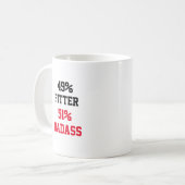 Fitter Badass Kaffeetasse (Vorderseite Links)