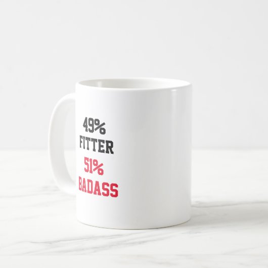 Fitter Badass Kaffeetasse (Vorderseite Links)