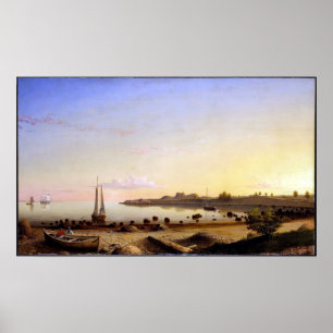 Fitz Henry Weg-Bühne-Fort-Gloucester-Hafen Poster