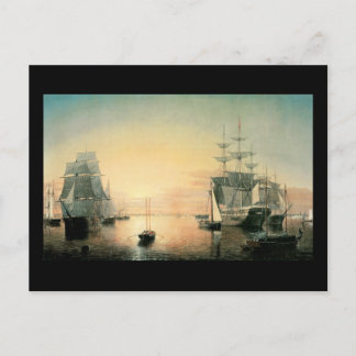 Fitz Hugh Lane Boston Harbour Postkarte