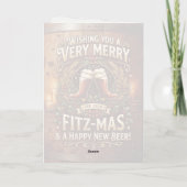 Fitz-mas-Bier-Weihnachtskarte Karte (Rückseite)