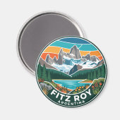 Fitz Roy Argentinien Magnet (Vorderseite/Rückseite)