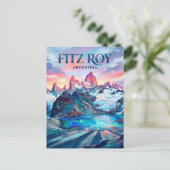 Fitz Roy Argentinien Postkarte (Stehend Vorderseite)