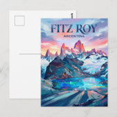 Fitz Roy Argentinien Postkarte (Vorne/Hinten)