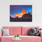 Fitz Roy bei Sonnenaufgang Leinwanddruck (Insitu (Wohnzimmer))