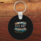 Fitz-Roy-Berge Argentinien Wandern Outdoor Vinta Schlüsselanhänger (Vorderseite)