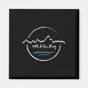Fitz-Roy-Gebirgszug und Laguna Capri Magnet