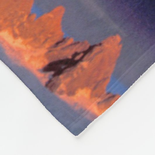 Fitz Roy Group spiegelt sich in Gletscherseen wide Fleecedecke (Ecke)