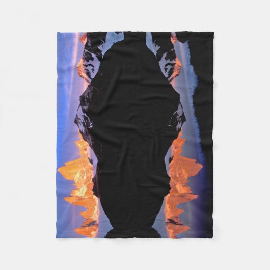 Fitz Roy Group spiegelt sich in Gletscherseen wide Fleecedecke (Vorderseite)