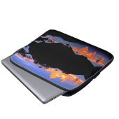 Fitz Roy Group spiegelt sich in Gletscherseen wide Laptopschutzhülle (Vorne Knopf)