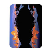 Fitz Roy Group spiegelt sich in Gletscherseen wide Magnet (Vertikal)