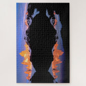 Fitz Roy Group spiegelt sich in Gletscherseen wide Puzzle (Vertikal)