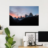 Fitz Roy Sunset Poster (Heimbüro)