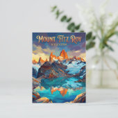 Fitz Roy Trek Argentinien Postkarte (Stehend Vorderseite)