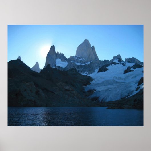 Fitz Roy und Laguna de los Tres Poster (Vorne)
