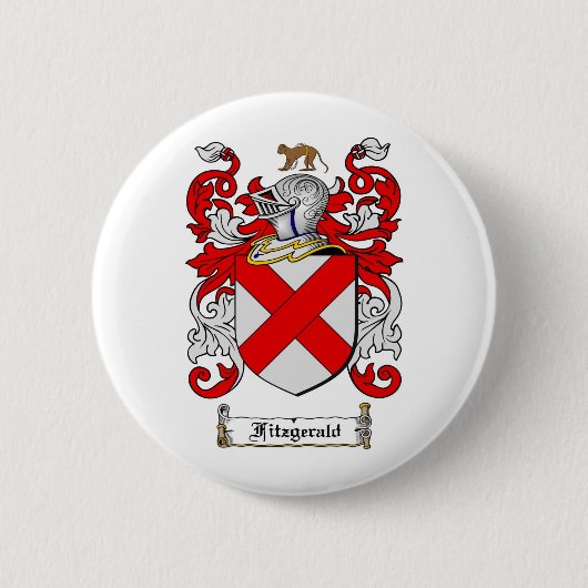 FITZGERALD FAMILIENWAPPEN - FITZGERALD WAPPEN BUTTON (Vorderseite)