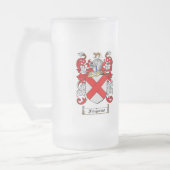 FITZGERALD FAMILIENWAPPEN - FITZGERALD WAPPEN MATTGLAS BIERGLAS (Links)
