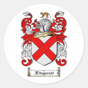 FITZGERALD-FAMILIENWAPPEN - FUSSGERALDSCHUHE VON W RUNDER AUFKLEBER