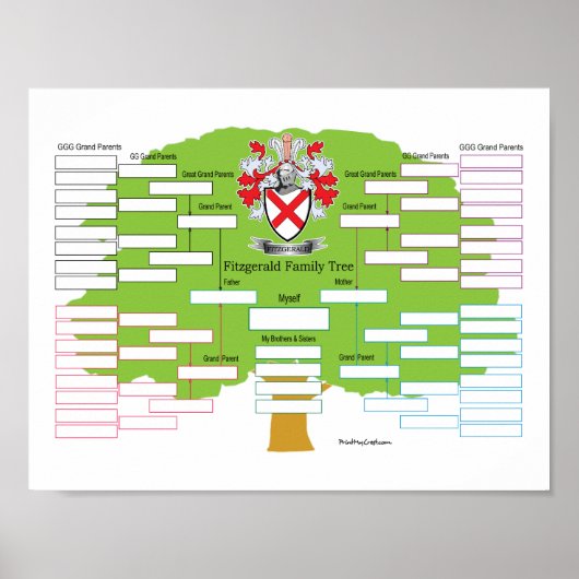 Fitzgerald Family Tree Poster (Vorne)